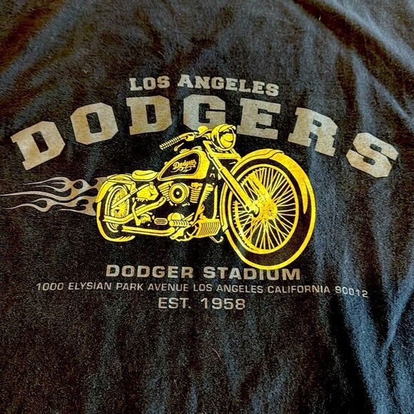 Lot of 2 Motorcycle Cotton Tee Shirts Dodgers and Guatemala Sz M - Picture 4 of 15